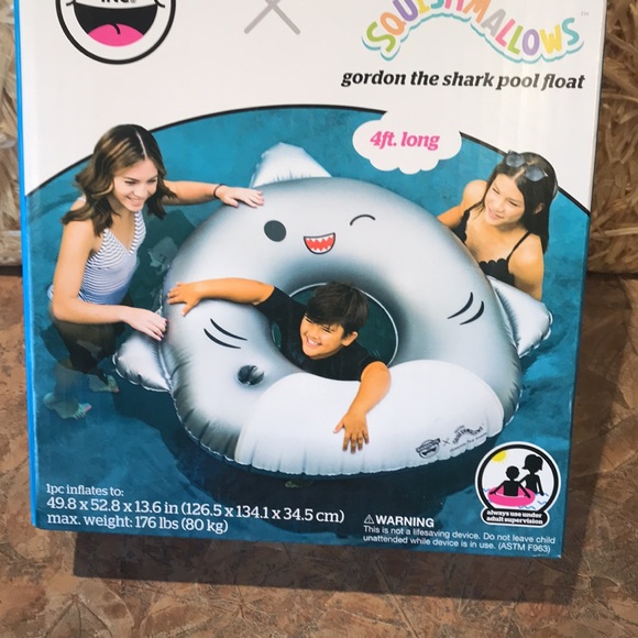 Squishmallows original Gordon the Shark pool float - Picture 7 of 8